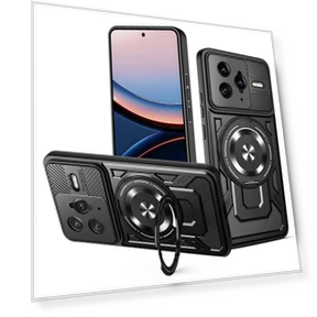 Магнитный чехол с вращающейся подставкой — Аксессуары для телефонов, Smartwatch 2025