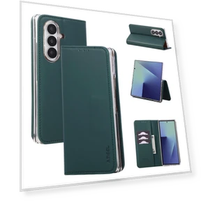 Чехол с RFID-защитой и кожаным откидным клапаном — Чехлы-книжки, Smartwatch 2025