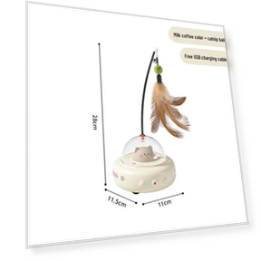 Интерактивная лазерная игрушка для кошек с пером — Игрушки для питомцев, the BAY