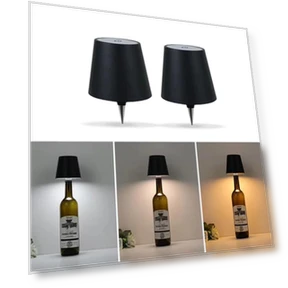 USB Зарядка Беспроводная Лампа в виде винной бутылки — Настольные лампы, YJMP home