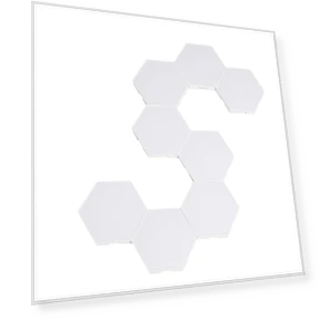 8PCS BT Connected RGB шестиугольный светильник окружающего освещения — Настольные лампы, Neoglint