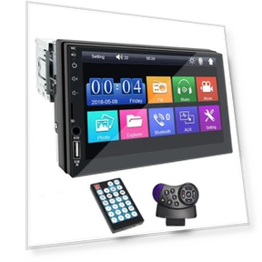 Автомобильный радиоприемник с MP5-плеером, 7-дюймовым сенсорным экраном и Bluetooth — Автомобильные навигаторы, Hippcron