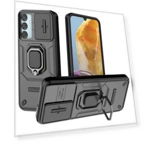 Чехол с выдвижной крышкой камеры и кольцом-подставкой — Защитные стекла, Smartwatch 2025