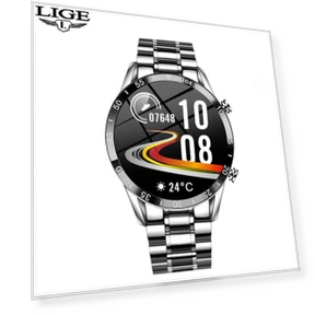 Умные часы с круглым сенсорным экраном — Умные часы, LIGE
