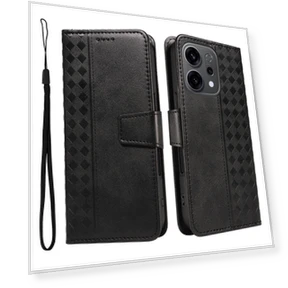 Кожаный чехол-кошелек-подставка с тиснением в виде сетки — Аксессуары для телефонов, Smartwatch 2025