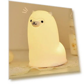 Светодиодный ночник с сенсорным управлением в виде альпаки — Пена, AE Selection