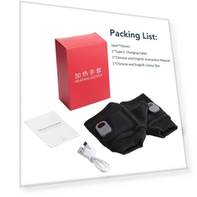 Перезаряжаемые электрические зимние перчатки с подогревом — , BC Pet Supplies