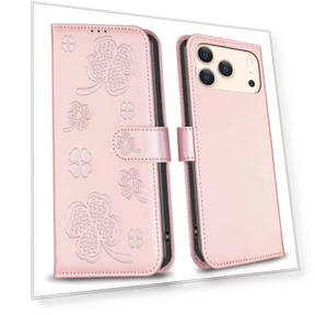 Чехол с узором клевера и подставкой для кошелька — Аксессуары для телефонов, Smartwatch 2025