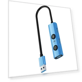 Умная док-станция с голосовым переводом и мультифункциональным USB-концентратором — Основания, KONNWEI