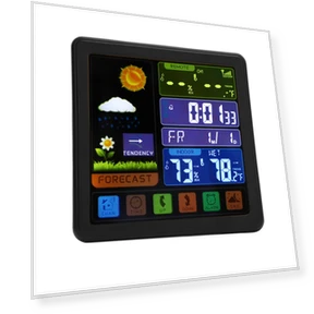 Беспроводная метеостанция с цветным сенсорным экраном — Барометры, KONNWEI