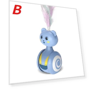 Умный мяч для кошек с пером — Игрушки для питомцев, YuTao Gorgeous