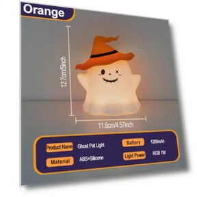 Светодиодные ночники на Хэллоуин RGB с сенсорным выключателем — Основания, Sole Street