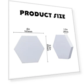 Шестигранный сенсорный светодиодный настенный светильник — Основания, COOKING-MALL
