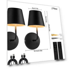 Светодиодный настенный светильник с зарядкой — Основания, Sole Street