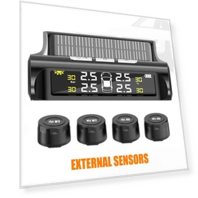 Система контроля давления в шинах с солнечной зарядкой — Датчики давления в шинах, KITCHEN-MALL