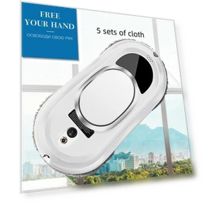 Ультратонкий бытовой интеллектуальный робот-пылесос для окон — Пена, Decor Dream