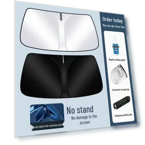 Солнцезащитный экран для лобового стекла автомобиля — Для лобового стекла, GearUp AutoMoto