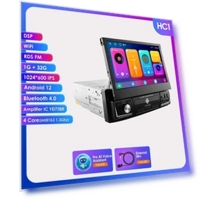 Автомобильный радиоприемник с выдвижным экраном — Автомобильные навигаторы, Hizpo