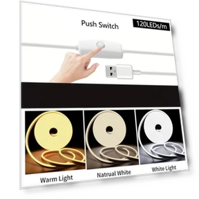 Гибкая светодиодная неоновая лента с сенсорным и ручным управлением — LED ленты, COOKING-MALL