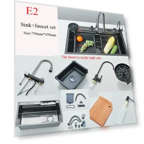 Кухонная мойка с цифровым дисплеем и водопадом — Одноместные мойки, MYQualife