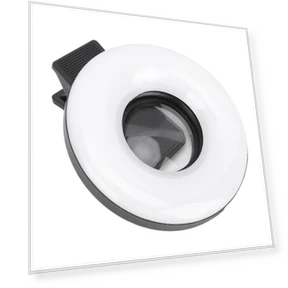 Макрообъектив 15X с кольцевой светодиодной подсветкой — Фонари и свет для селфи, KONNWEI