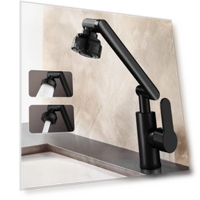 Вращающийся кухонный кран с двойным режимом — Гибкие шланги, Mode Closet