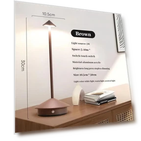 Перезаряжаемая светодиодная настольная лампа с сенсорным управлением — Фонарики, Sole Street