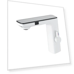 Умный смеситель для раковины с дисплеем температуры и сенсорным управлением — Консольные раковины, Mode Closet