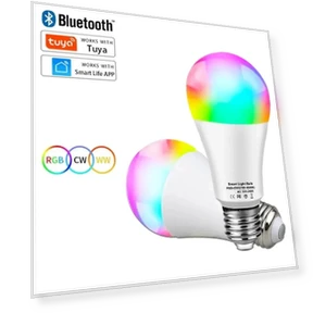 Умная светодиодная лампа E27 RGB с Bluetooth и диммированием — Светодиодные, coolo
