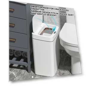 Умная мусорная корзина с автоматическим сенсором — Кухонные урны, Daily Home Furnishings