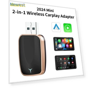 Беспроводной адаптер CarPlay и Android Auto 2 в 1 — Автомагнитолы, alloet