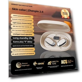 Наушники с ушным крючком TWS Беспроводные — Накладные наушники, Lucky Black Cat