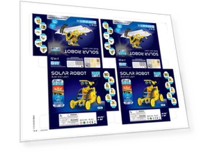 Набор для сборки детского солнечного робота 12-в-1 — Токовые, CreativeCorner