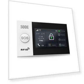 Система сигнализации с двойной сетью WiFi+4G и сенсорным экраном 4,3 дюйма — Домашние системы безопасности, Tuya