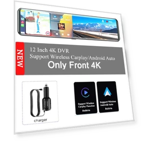 Видеорегистратор с сенсорным экраном IPS 4K и фронтальной камерой — Камеры заднего вида, Direct supply Europe
