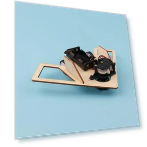 Деревянный набор робота-машинки для автоматического объезда препятствий — Комплектующие для роботов, CreativeCorner