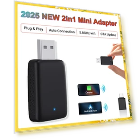 Адаптер CarPlay и Android Auto проводной в беспроводной — Аксессуары для телефонов, Auto Launcher