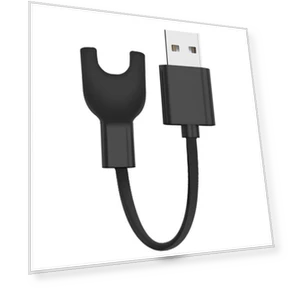 Портативный умный браслет с USB-кабелем и док-станцией для зарядки — Пена, Puntos Phone Accessory