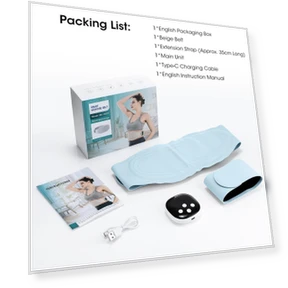 Умный массажер для поясницы и живота — Конденсаторы, GlowEssence