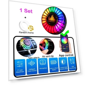Умный автомобильный освежитель воздуха с RGB-подсветкой — Автомобильные Освежители Воздуха, Motorgo