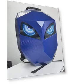 Умный светодиодный рюкзак для мотоцикла — Цифровые киоски и интерактивные дисплеи, teejoin