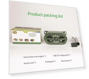 Ультразвуковой отпугиватель мышей и животных с инфракрасным датчиком и светодиодной стробоскопической сигнализацией — Репелленты, ToolCraft