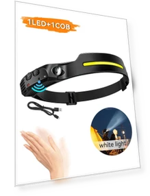 Светодиодная налобная лампа с датчиком движения — Фонари с креплением, YTO Home