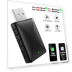 Беспроводной адаптер CarPlay для Android и iPhone Auto — Автомобильные навигаторы, Auto Launcher