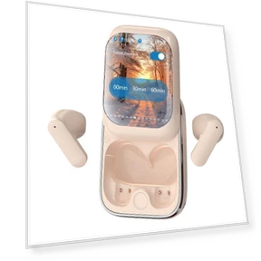 Интеллектуальные беспроводные полноцветные сенсорные наушники с ЖК-дисплеем — Внутриканальные наушники, Bobo Life