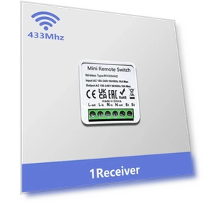Умный беспроводной модуль релейного переключателя с настенной панелью и мини кнопкой — Пульты и аксессуары, COOKING-MALL