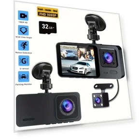 Автомобильный видеорегистратор с 3 камерами — Камеры заднего вида, LIAESMART