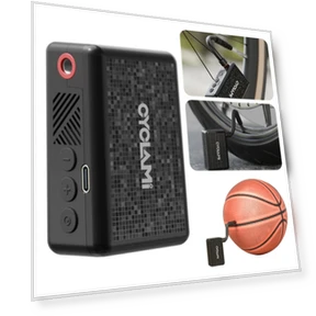 Мини-насос для велосипедных шин с интеллектуальной установкой давления — Насосы и аксессуары, CYCLAMI