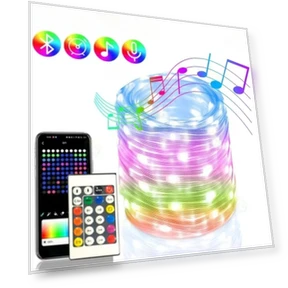 RGBIC Bluetooth умные гирлянды — Гирлянды для дома, LIUXING Fire Home Decoration