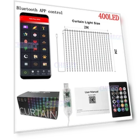 Умные гирлянды-занавеси — Оптоволоконные светильники, COOKING-MALL